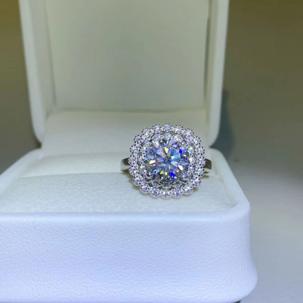 2 Carat Brilliant Round Cut Sparkala™ Pure Sterling Silver Ring