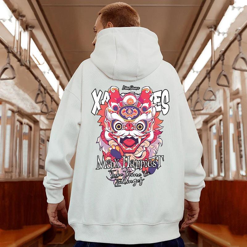 Men's Loose Hooded Sweater