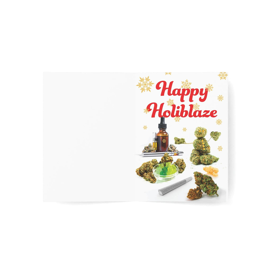 Be Merry Get Lit Merry Happy Holidays Greeting Cards (1, 10, 30, and 50pcs)