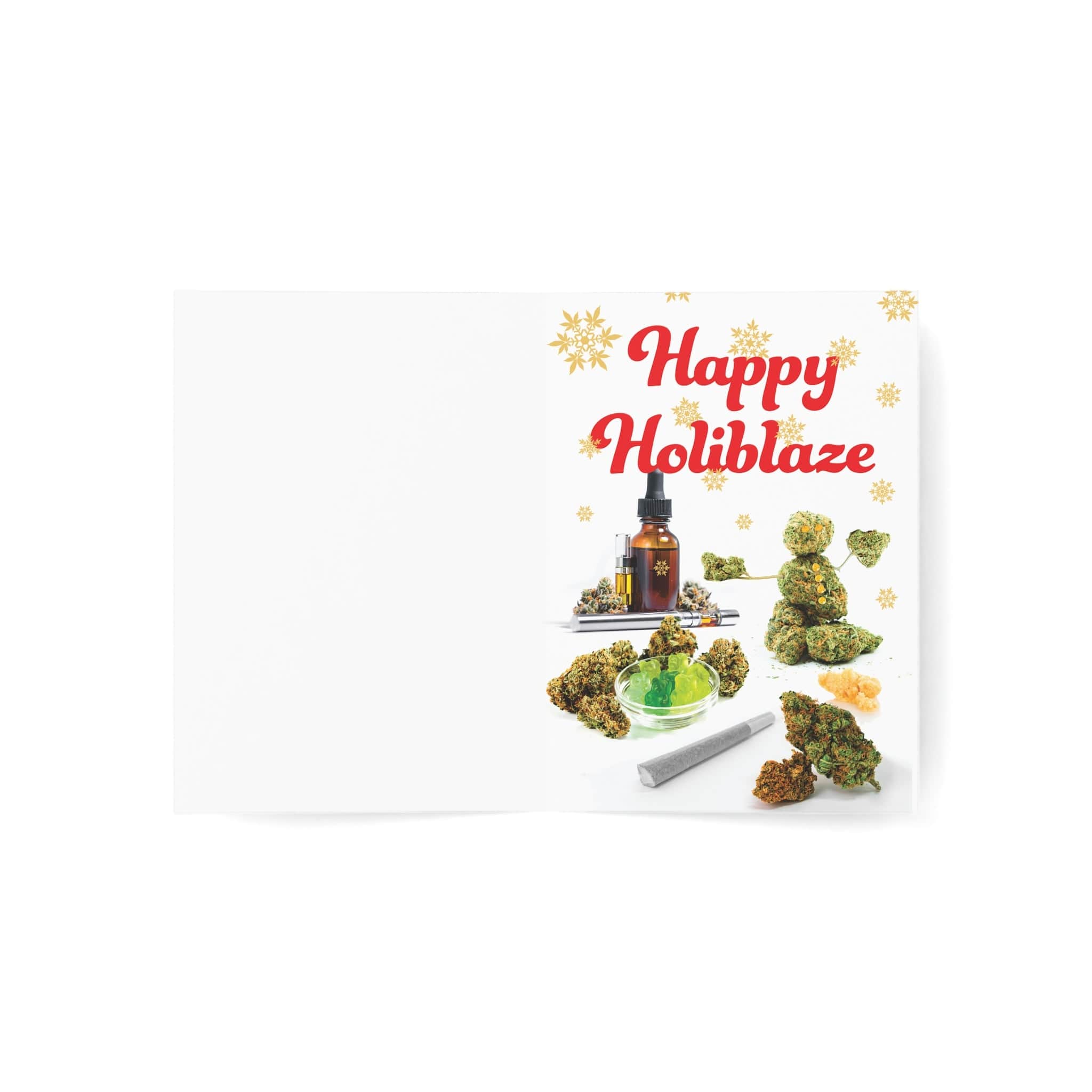 Be Merry Get Lit Merry Happy Holidays Greeting Cards (1, 10, 30, and 50pcs)