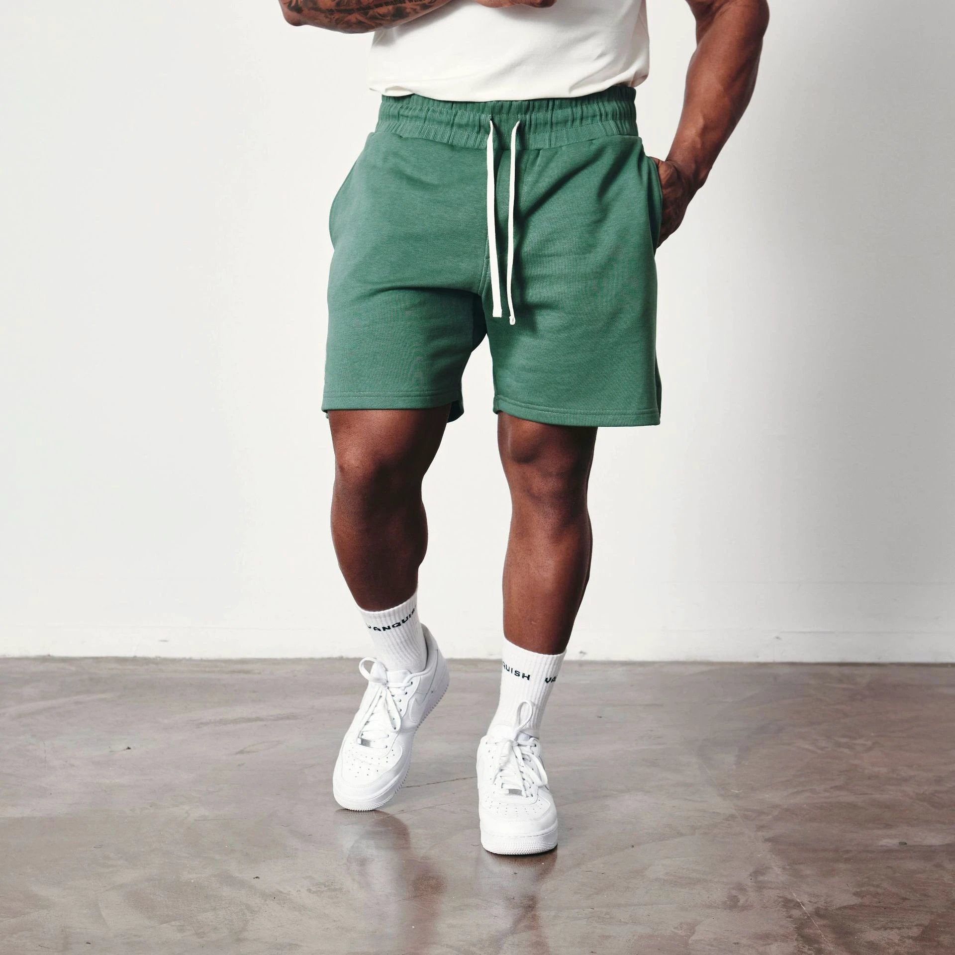 Muscle Workout Brothers Summer Sports Leisure Cotton Fifth Pants