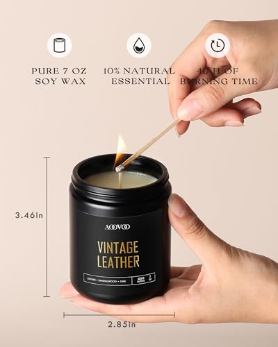 AOOVOO Scented Candles Set - Candles for Home Scented, Soy Wax Candle Gifts Set for Men, Birthday, Valentine, Christmas, Anniversary Present