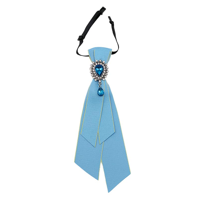 GHTIYLP Adjustable Ties for Women Vintage Womens Tie with Crystal, Pre-Tied Neck Tie for Women Girls Party School Work Casual