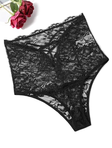 Avidlove Womens Underwear Invisible Seamless Hipster Lace Underwear Full Coverage Panties