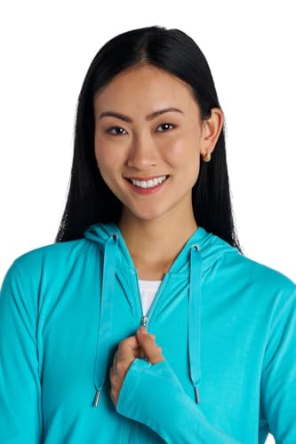 Coolibar Women's Zip-Up Hoodie - UPF 50+ Sun Protection - LumaLeo