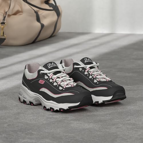 Skechers Women's D'lites Life Saver Memory Foam Lace-up Sneakers