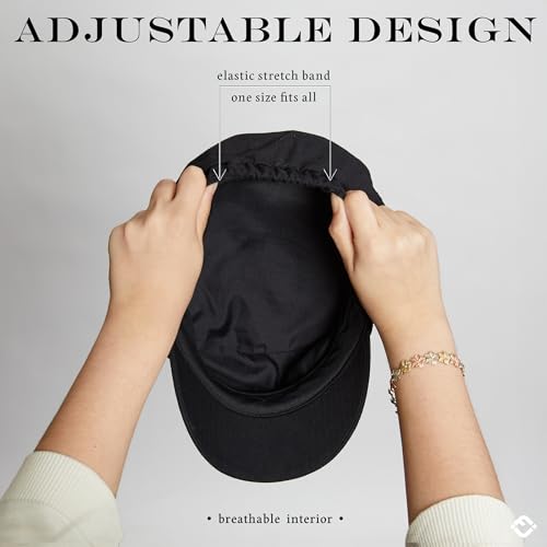 Funky Junque Newsboy Hat for Women – Trendy Greek Fisherman Cap, Classic Women's Baker Boy Newsies Hat, Ladies Fashion Caps