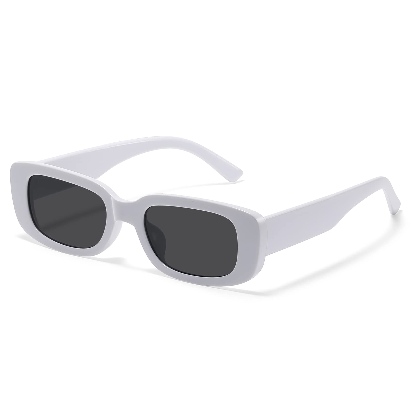 JASPIN Rectangle Sunglasses for Women Men Trendy Y2k Retro 90s Sun Glasses UV Protection Cool Square Frame