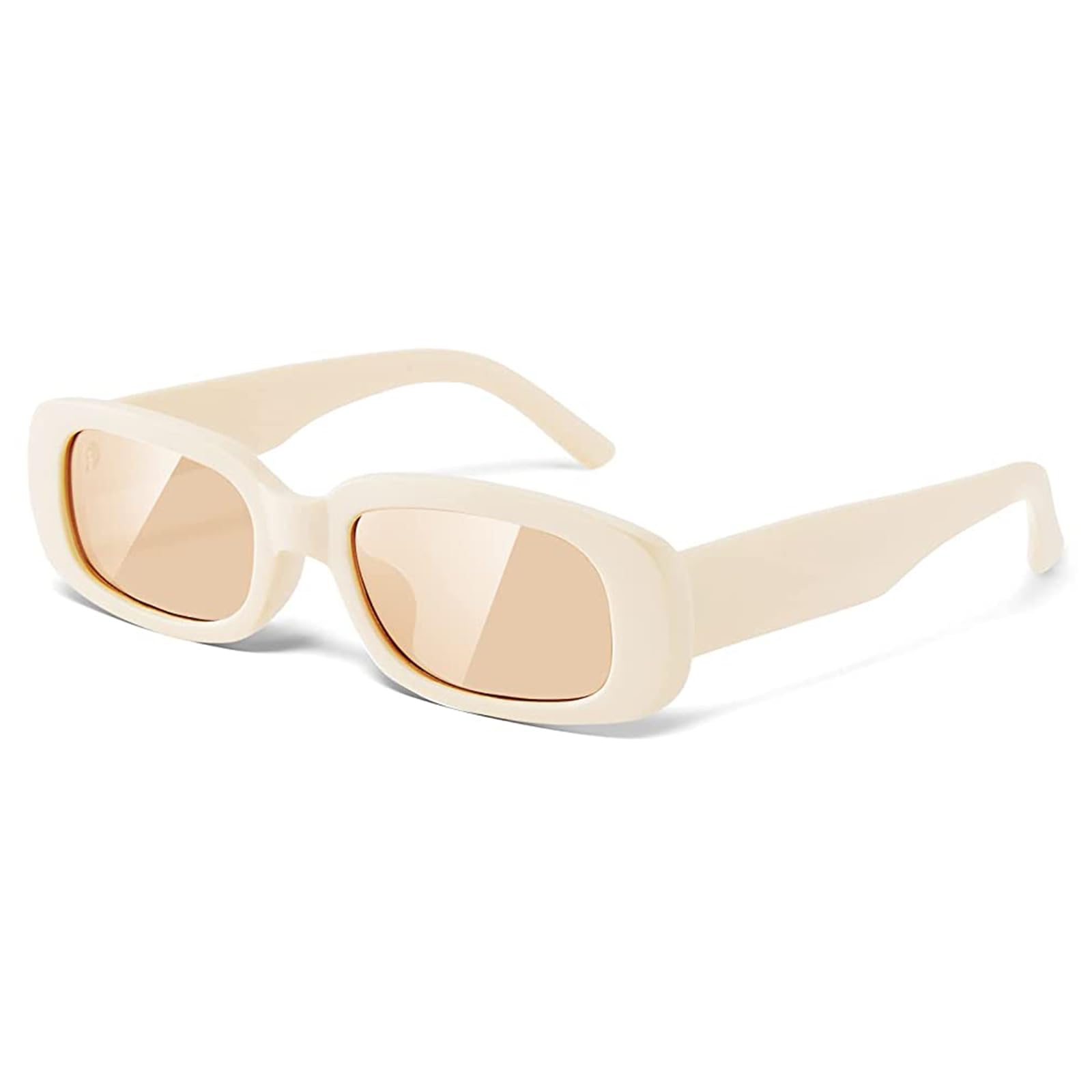 JASPIN Rectangle Sunglasses for Women Men Trendy Y2k Retro 90s Sun Glasses UV Protection Cool Square Frame