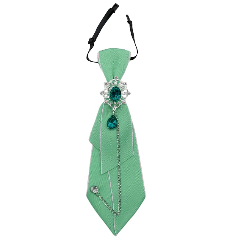 GHTIYLP Adjustable Ties for Women Vintage Womens Tie with Crystal, Pre-Tied Neck Tie for Women Girls Party School Work Casual
