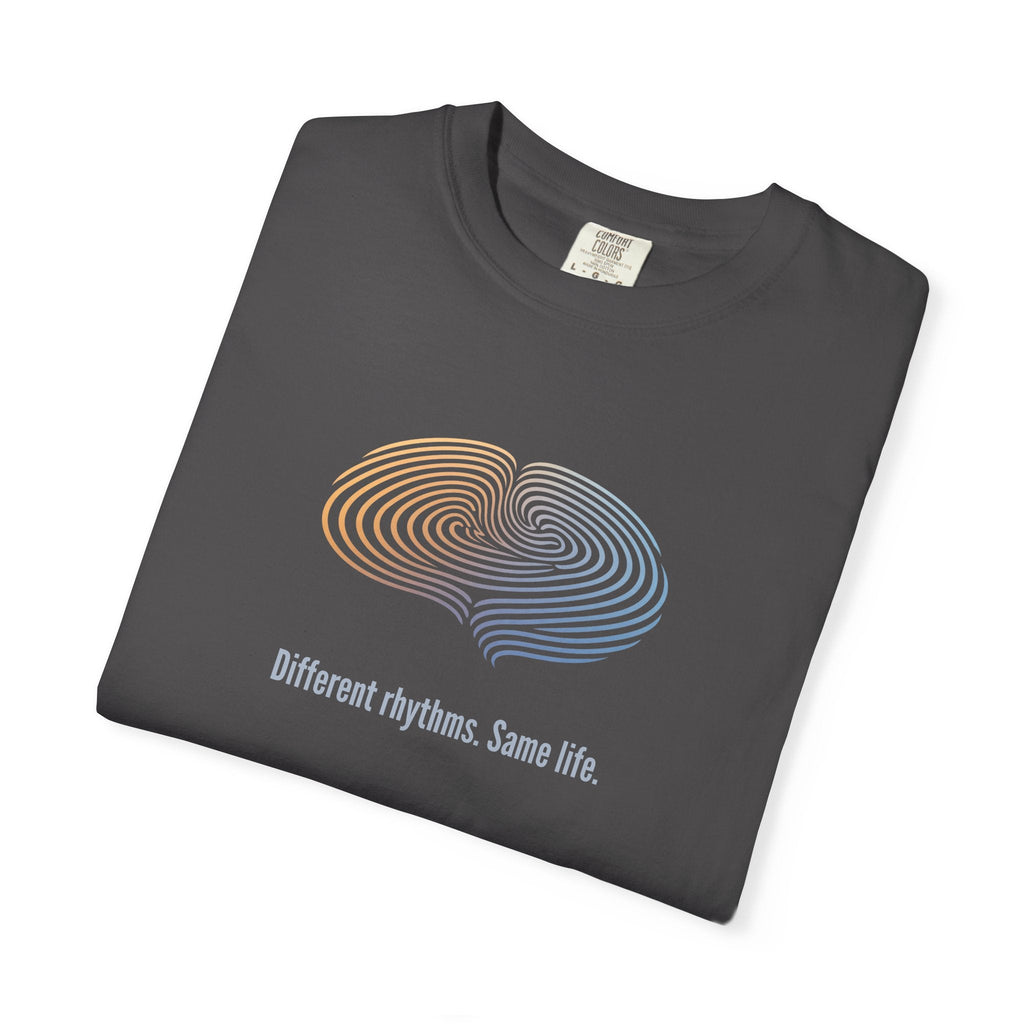 Different Rhythms. Same Life. — Epilepsy Awareness Unisex T-Shirt