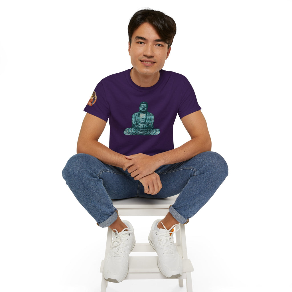 Fine Art Buddha Chalk Drawing Print Unisex Ultra Cotton Tee