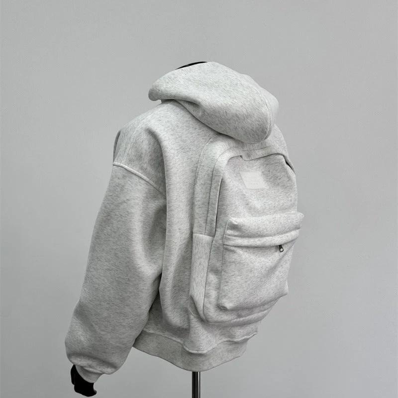 Men's Backpack Zip Up Hoodie