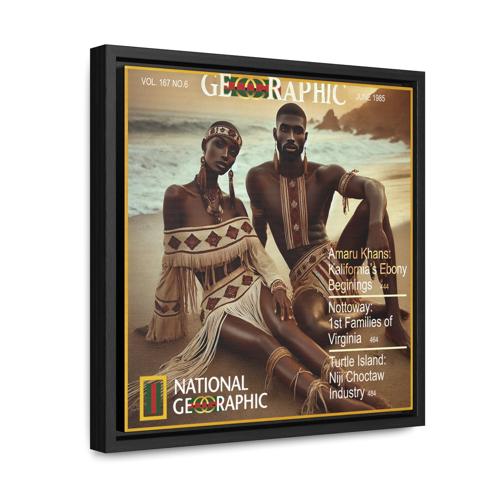 Turtle Island Amaru Khan Aborigine Gallery Canvas Wraps, Square Frame