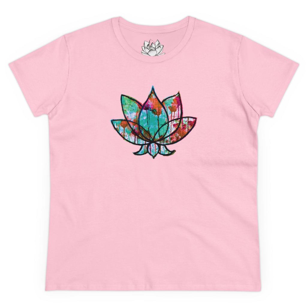 Graffiti Lotus Bloom Women's Cotton Tee