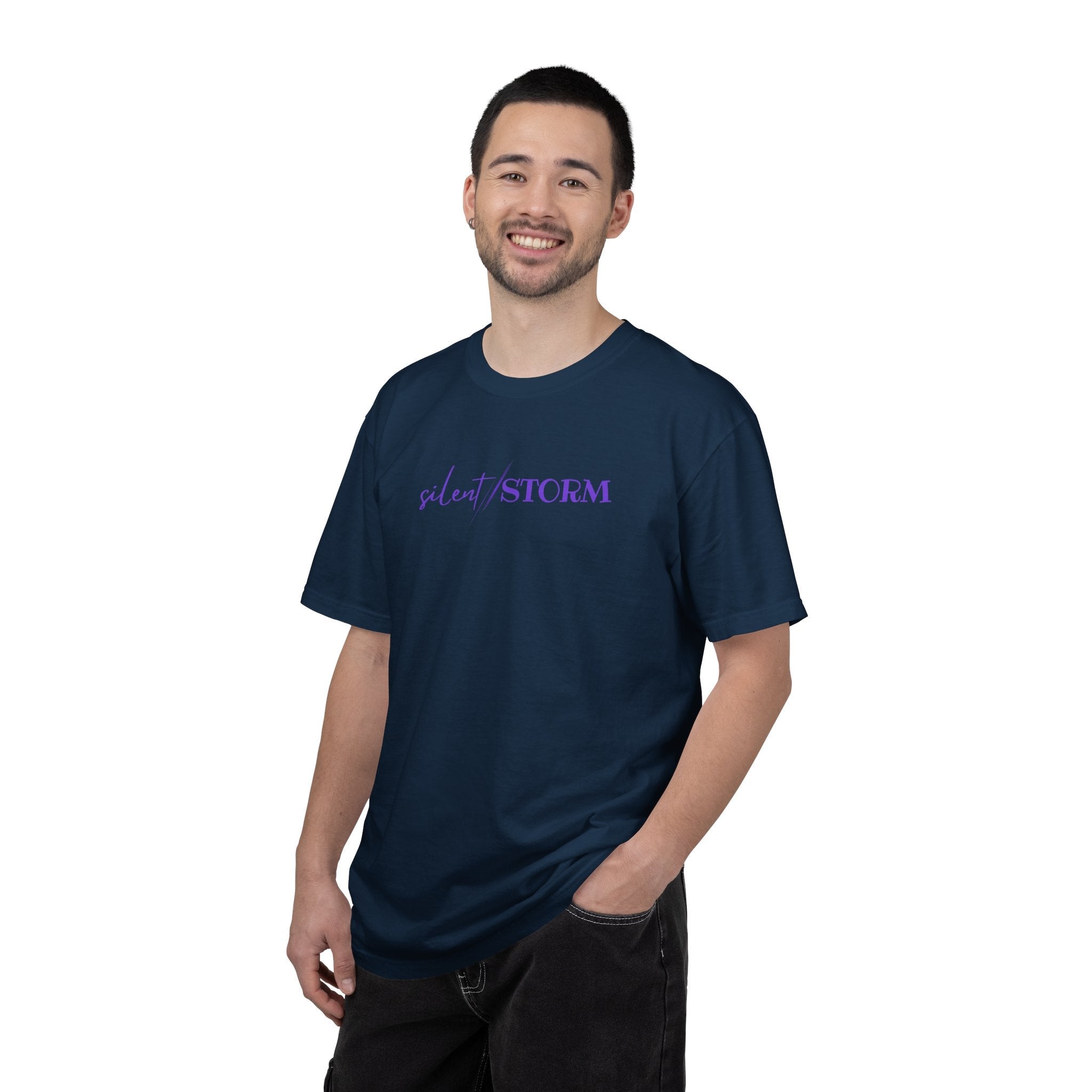 Silent Storm Unisex T-Shirt – Epilepsy Awareness Purple Statement Tee