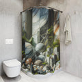 Nature-Inspired Shower Curtains, Elegant Bathroom Décor, Marble Design, Home Spa Vibe, Unique Gift for Holidays