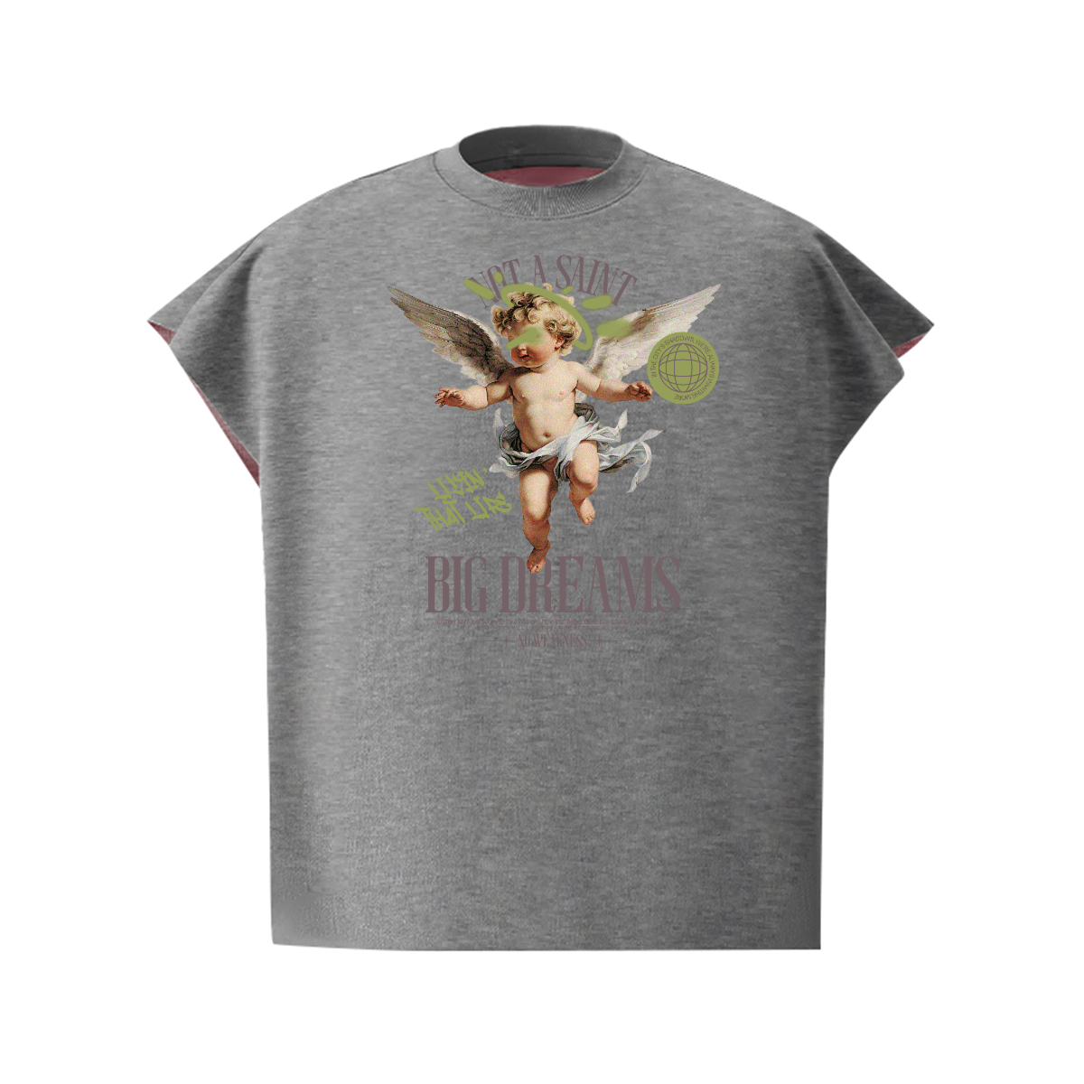 Unisex Heavyweight Boxy Fit Cropped T-Shirt