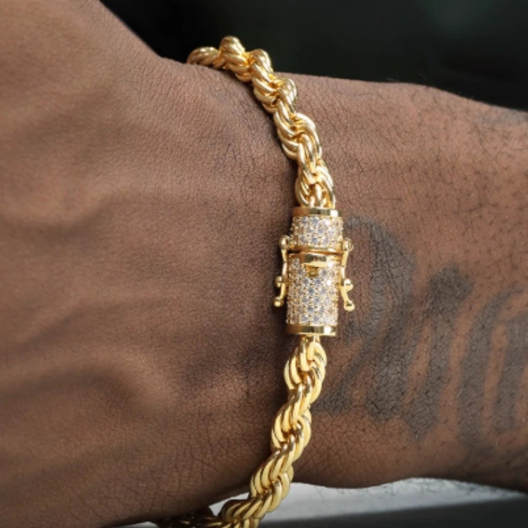 Men's Gold Twist Bracelet