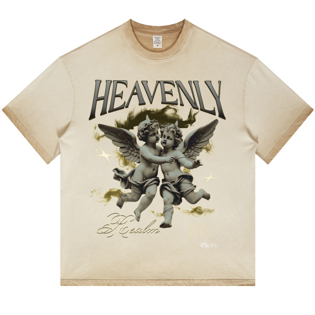 Havenly Heavyweight Washed Gradient Stir Fried T-shirt