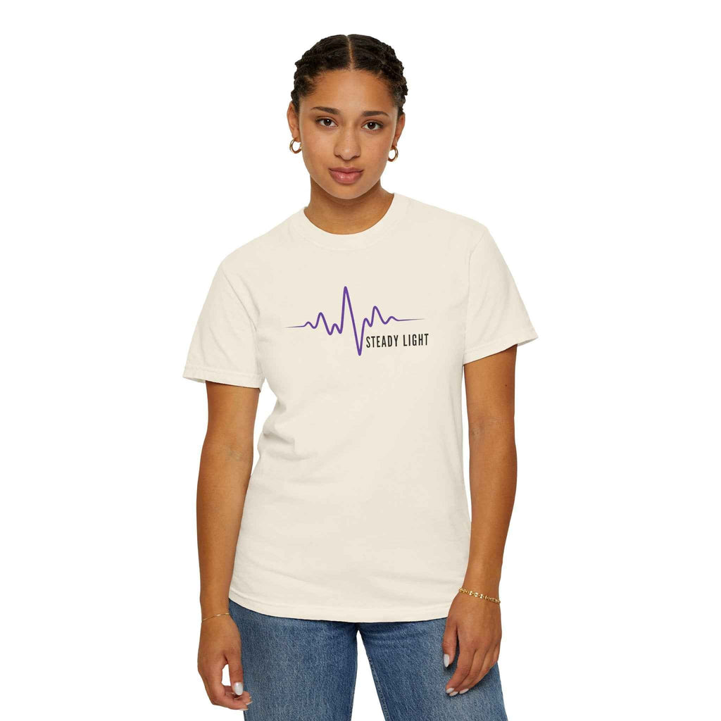 Steady Light EEG Wave T-Shirt – Minimal Epilepsy Awareness Graphic Tee