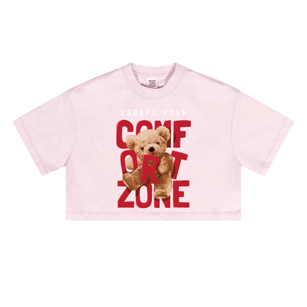 Heavyweight Washed Loose-Fit Cropped Crewneck T-Shirt