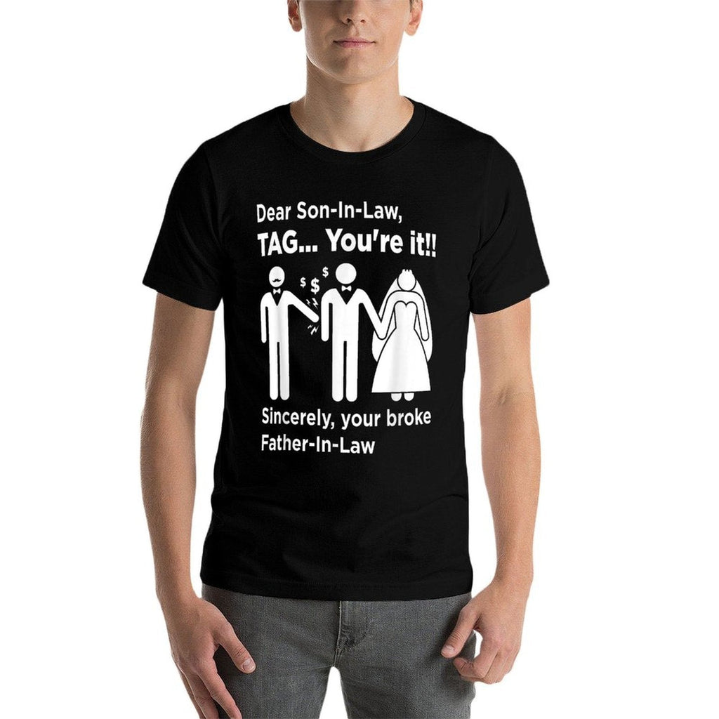 Dear Son-In-Law - Father Of The Bride Dad Wedding Marriage  Polyester Blend T-Shirt