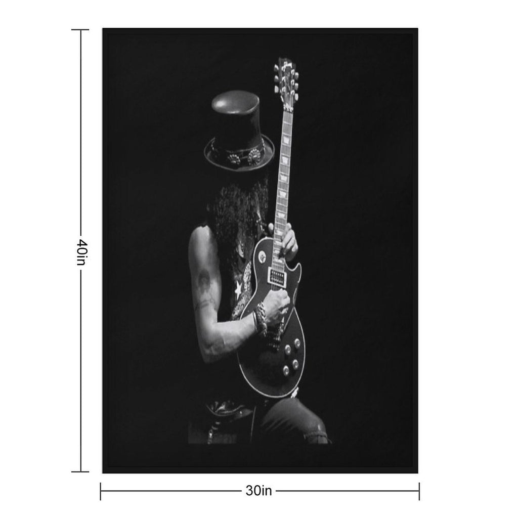 Stage Slash Guitars Vintage Throw Blanket
