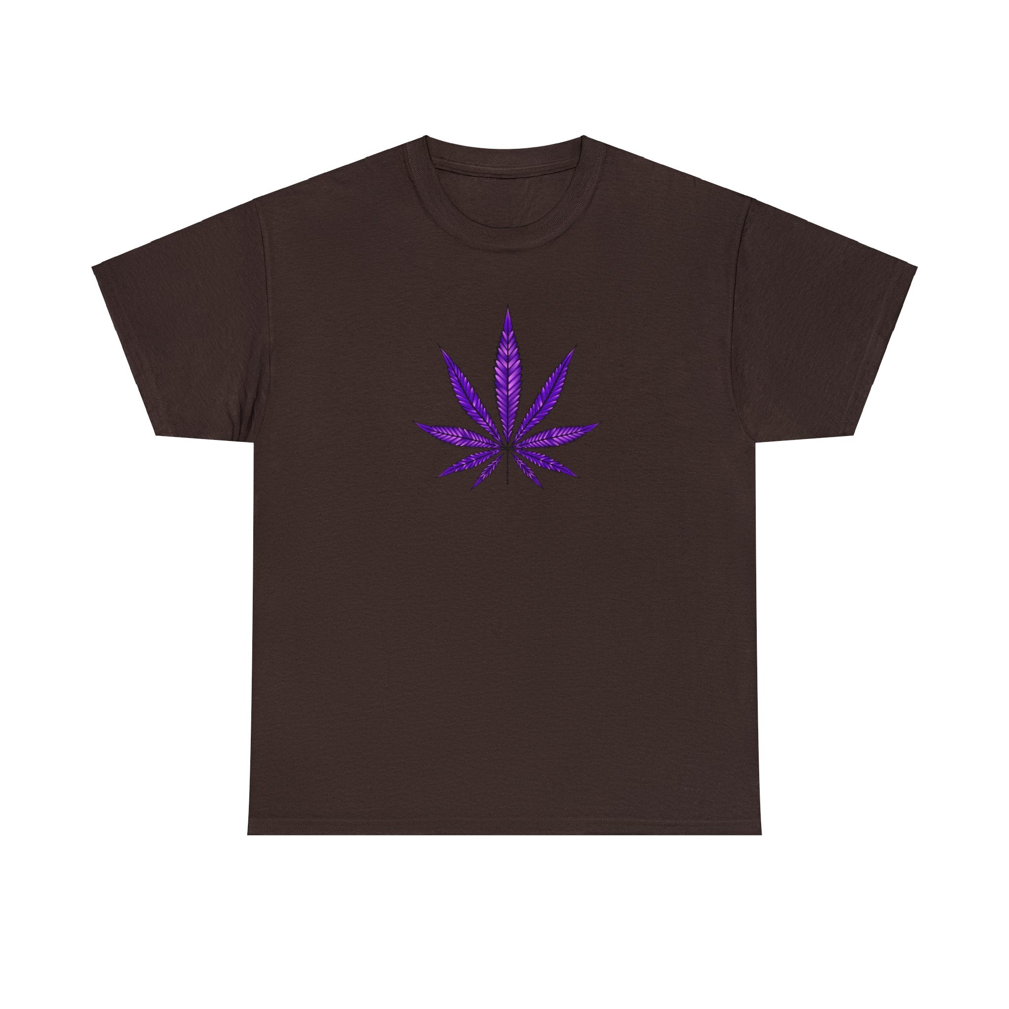 Purple Cannabis Leaf Tee