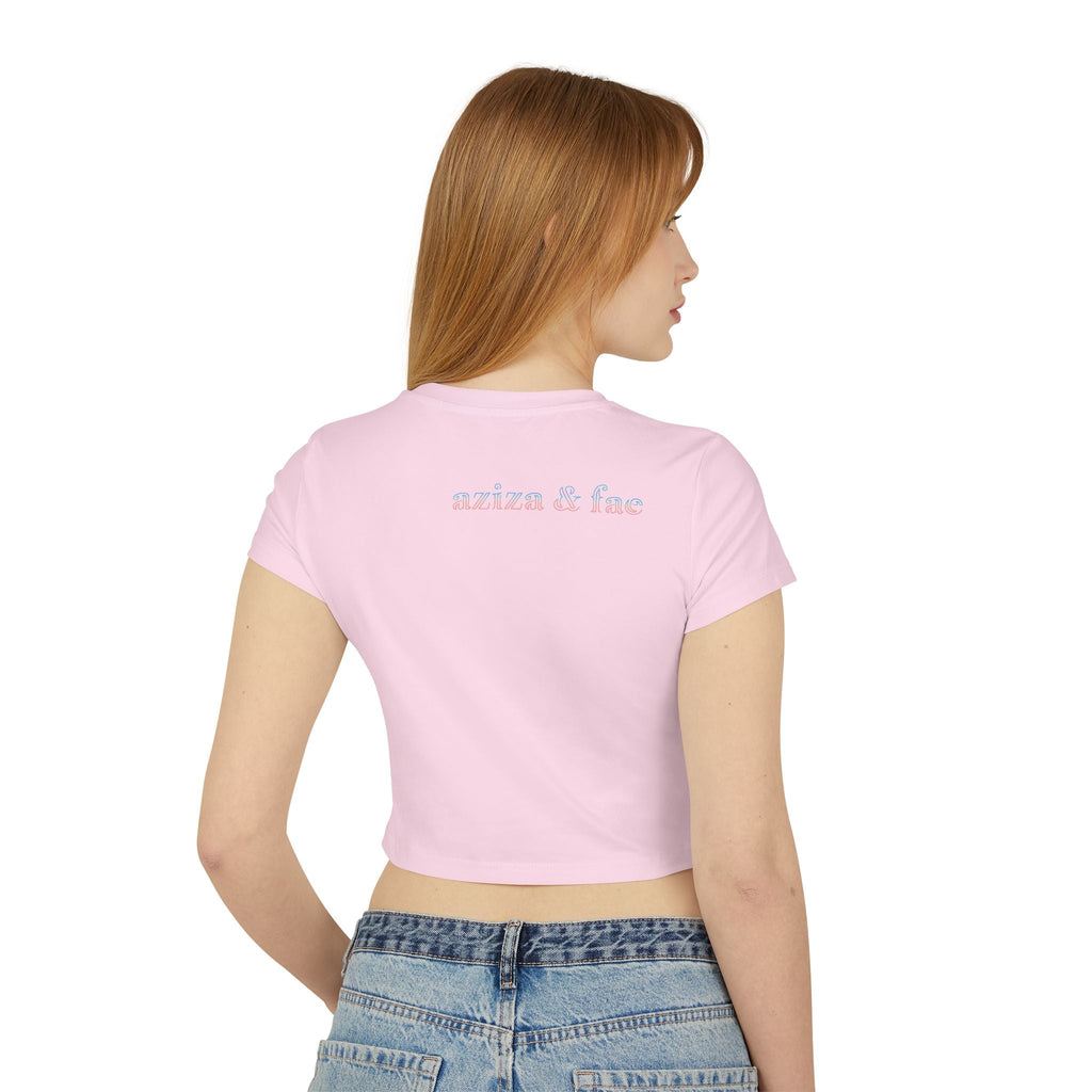 Nubian Kemet Polaroid Queen Women's Crop T-Shirt