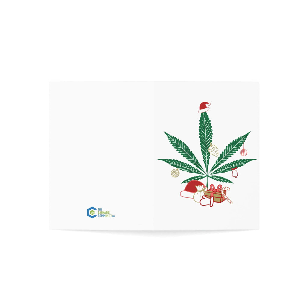 Mary Kushmas + Dope New Year Marijuana Tree Christmas Greeting Cards (1, 10, 30, and 50pcs)