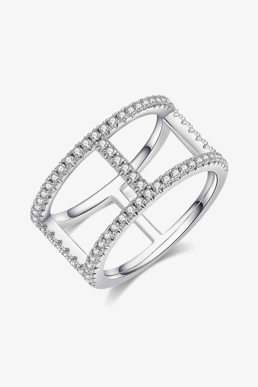 Always Get Better Moissanite Ring – Modern Minimalist Design See size chart under “more details”
