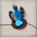**Boho Western Felt Hat w/ Choice of Hatband- Navy 990a