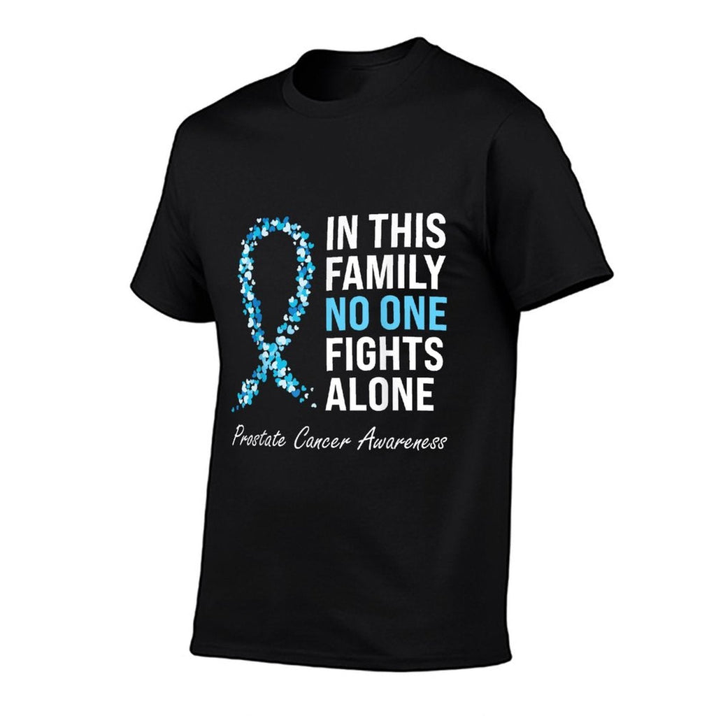 Family Prostate Cancer Awareness Light Blue Ribbon Survivor  Lightweight T-Shirt