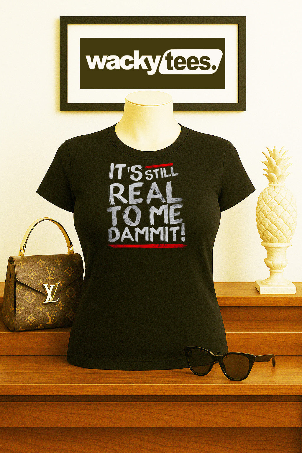 Its Still Real To Me Dammit Wrestling Sports Entertainment Graphic Tee Shirt