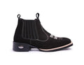 Men's Vintage Suede Flat Heel Round Toe Martin Boots