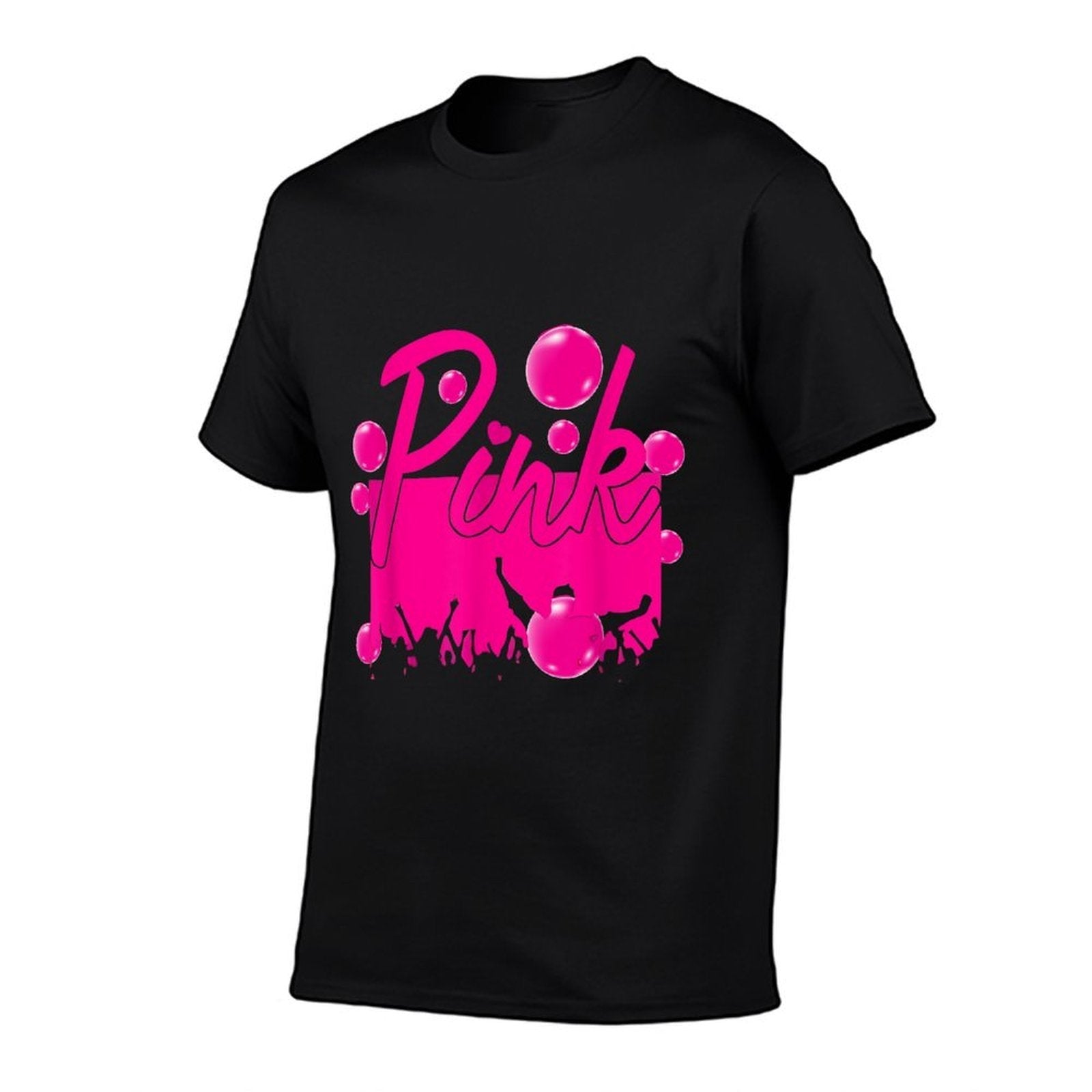 Retro Pink Personalized Name Pink For Men Women Kids Meme  Oversized Silhouette T-Shirt