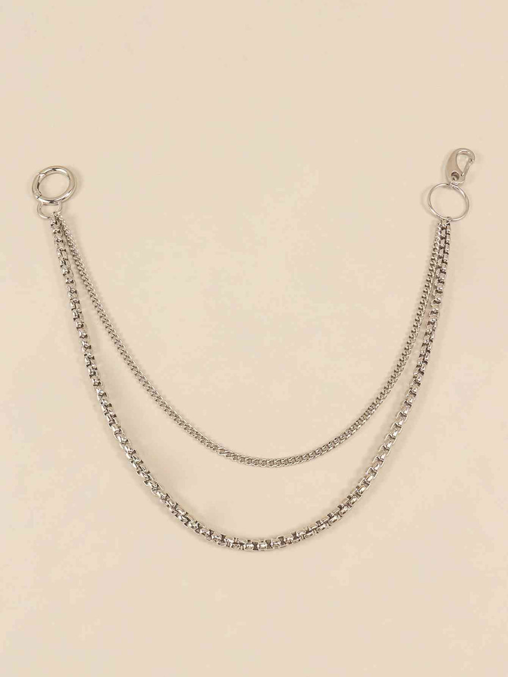 UrbanStyle Double-Layered Metal Chain Belt – Trendy Accessory for Outfit Elevation See size chart under “more details”