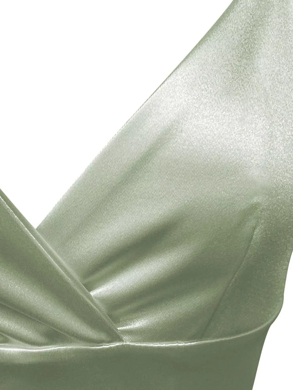 White Satin Layered Mini Cami Dress with Crisscross Tie Back