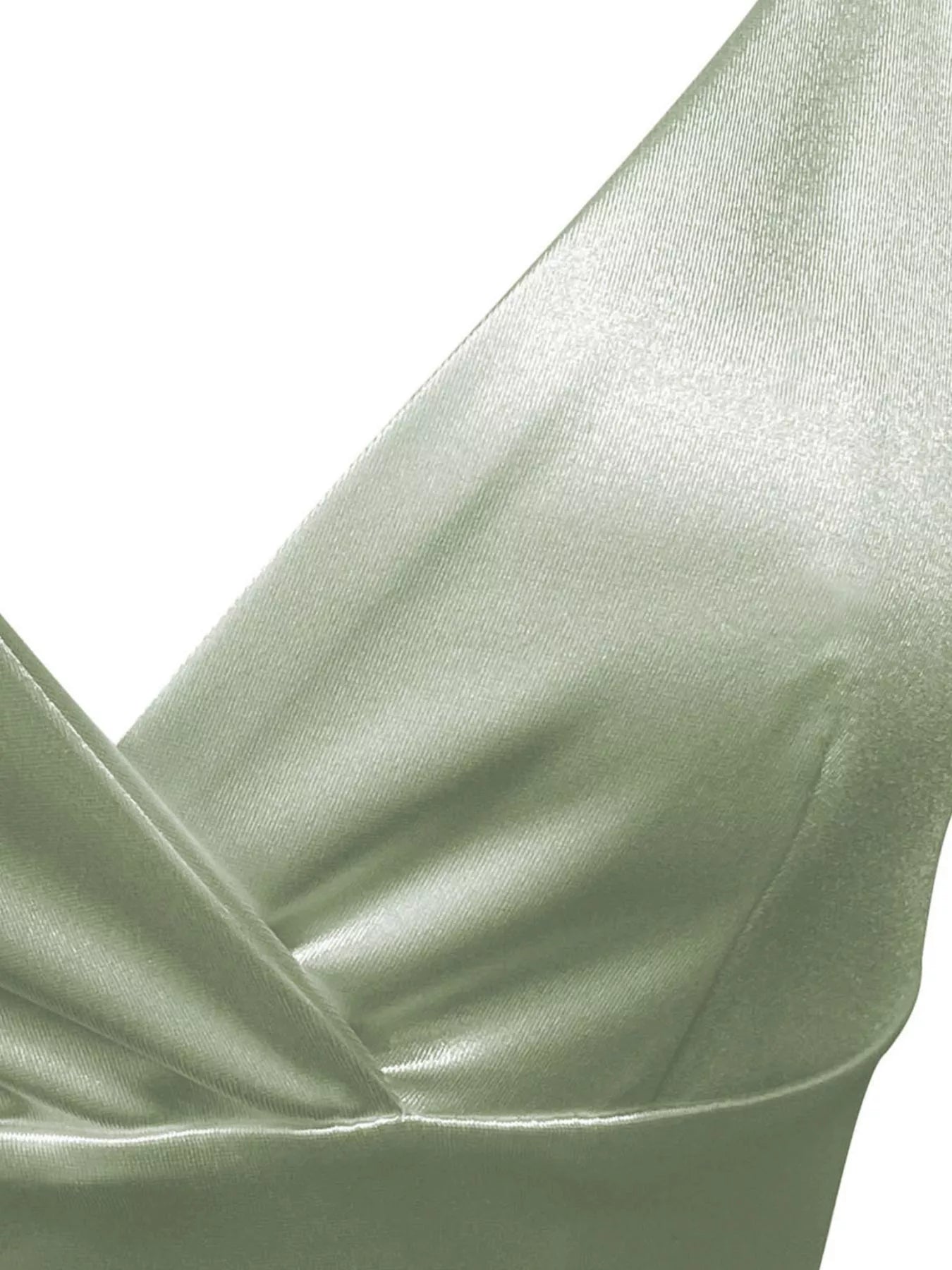 White Satin Layered Mini Cami Dress with Crisscross Tie Back