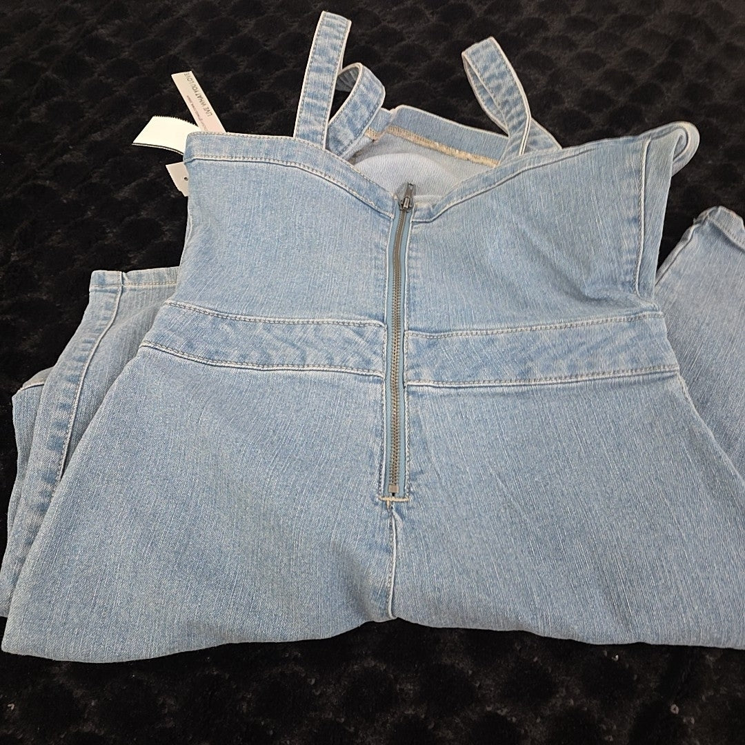 TINSELTOWN Size M Blue Jumper