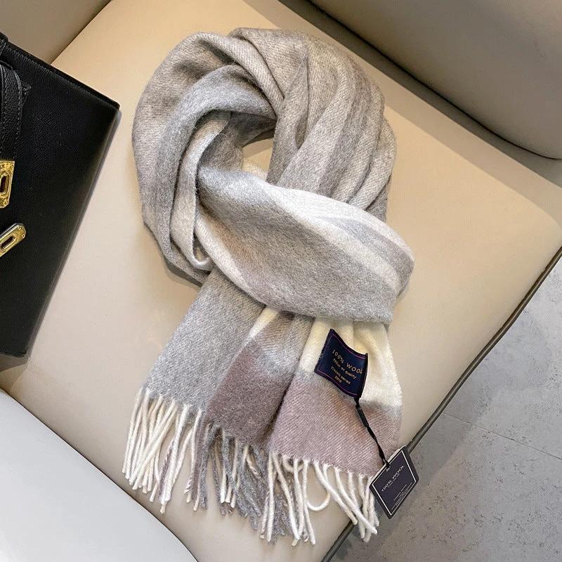 Men's Wool Scarf Winter