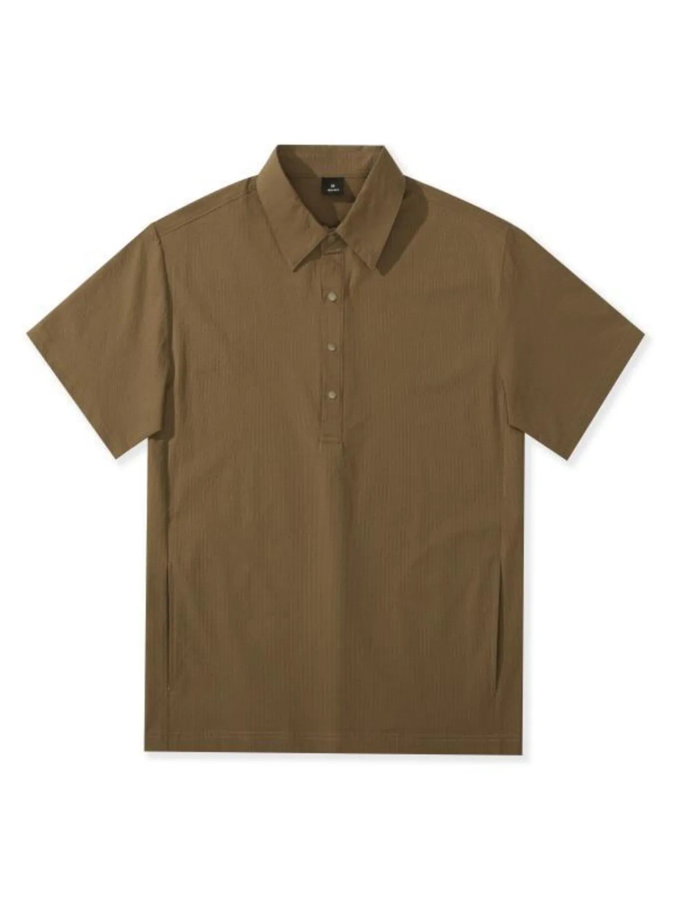 Men's Plus Size Half Button Loose Fit Short Sleeve Polo