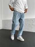 Men's Straight Loose Wide Leg Jeans