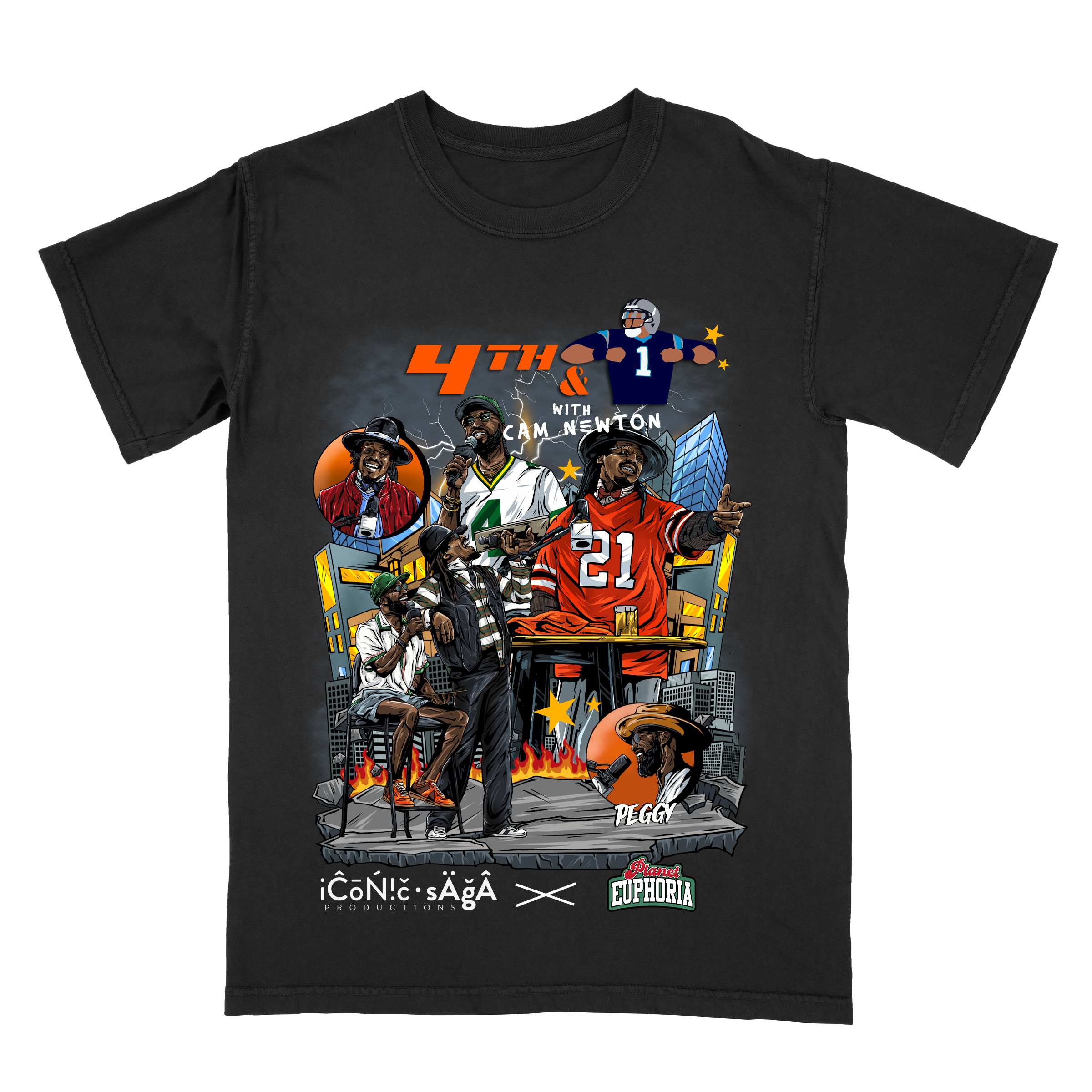 4th And 1 With Cam Newton Limited Edition Graphic T-Shirt