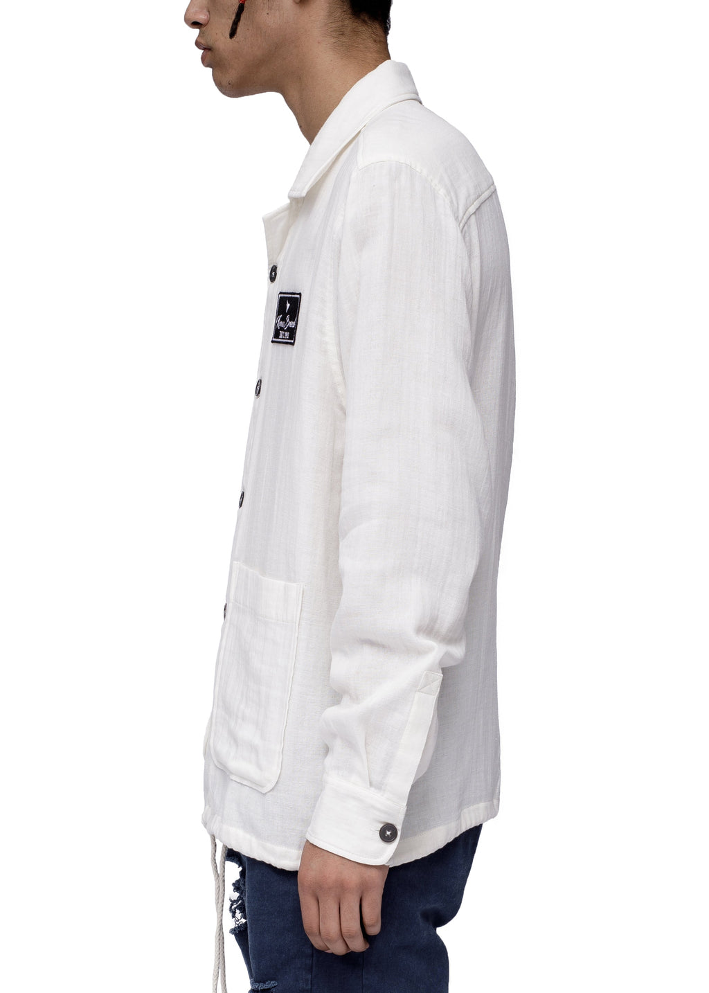 Men's Revere Collar Shirt Beige - Konus