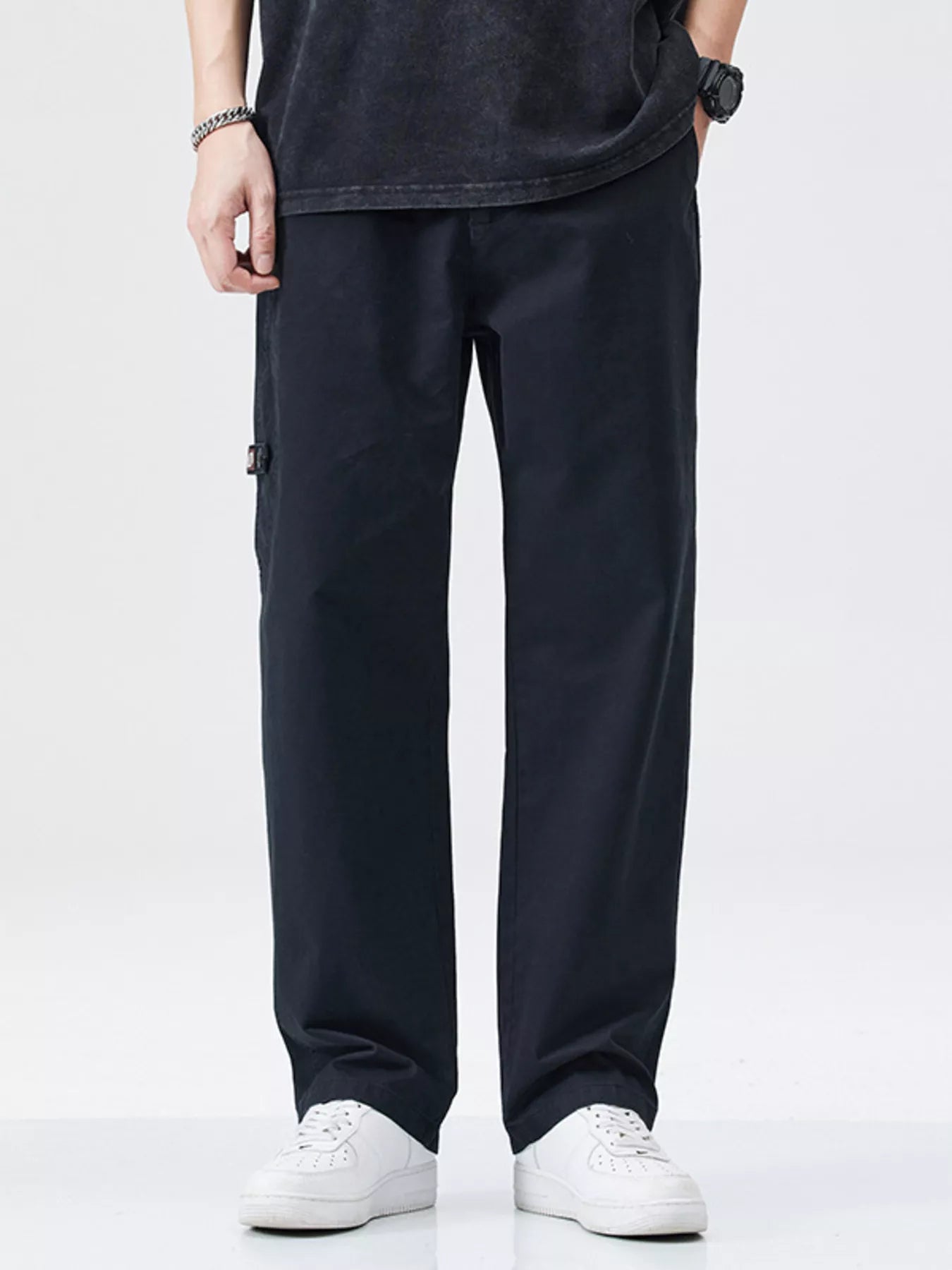 Men's Full Size Casual Loose Fit Carpenter Pants Plus Size