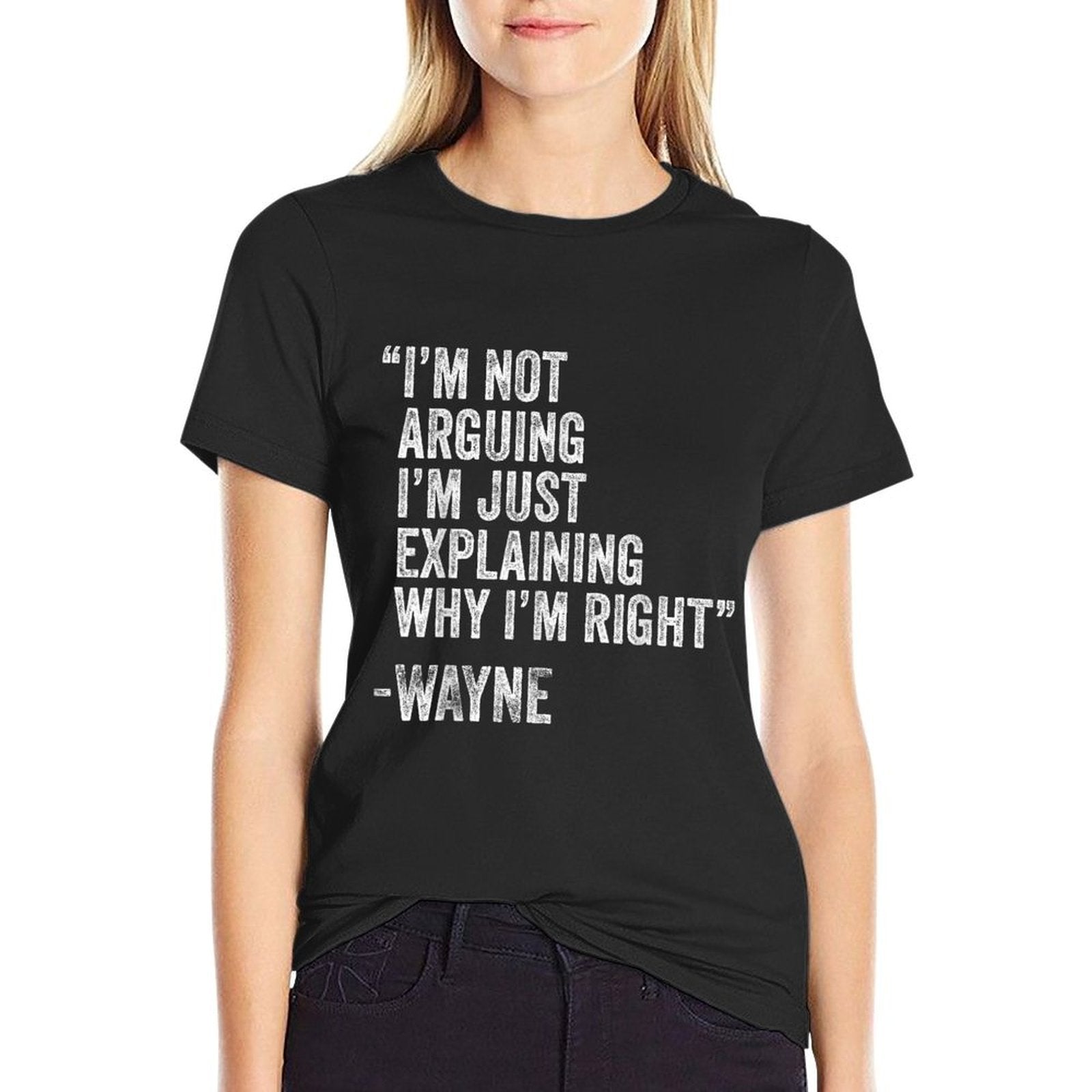 Personalized Name Fathers Day Outfit For Men WAYNE Quote Funny Birthday Custom Name Idea Engineer  Classic T-Shirt