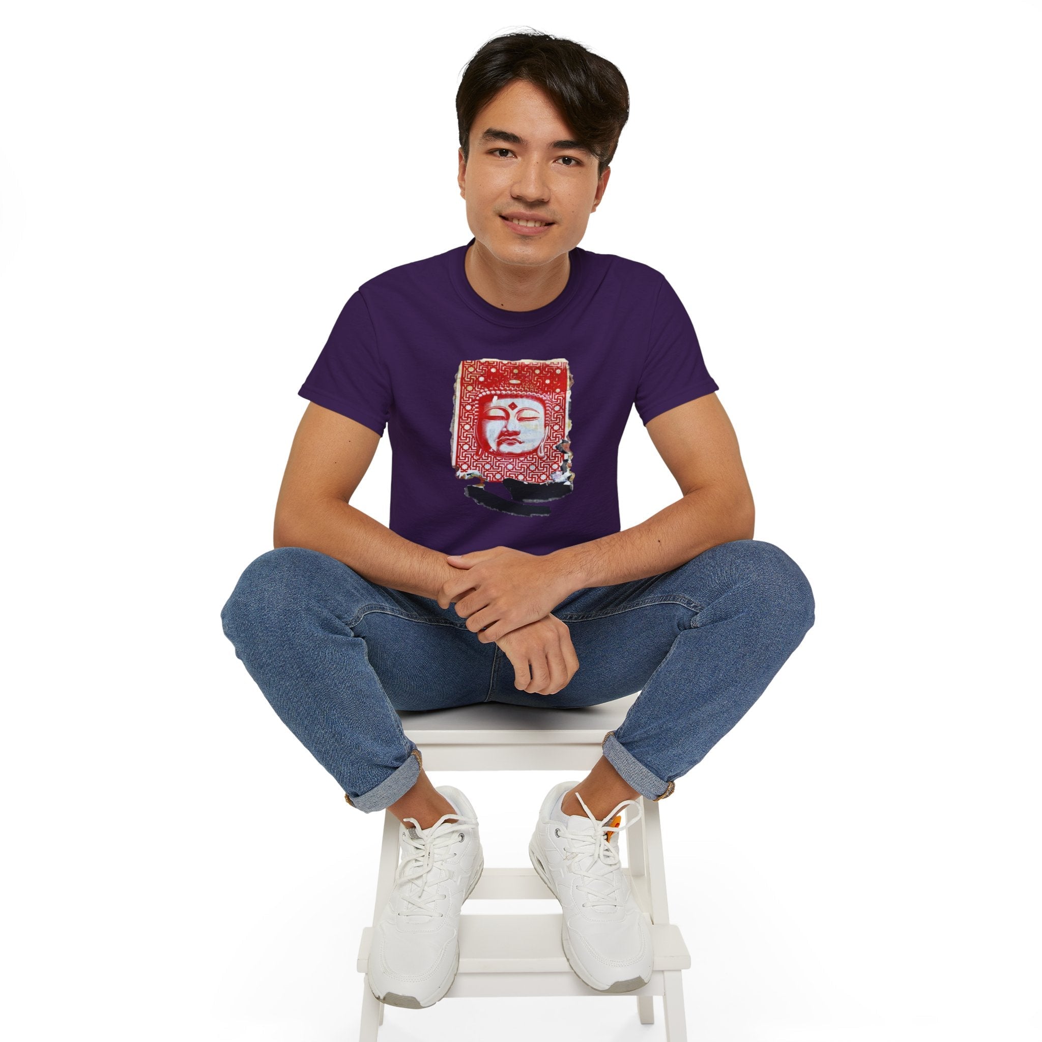 Fine Art Buddha Tablet Print Unisex Ultra Cotton Tee