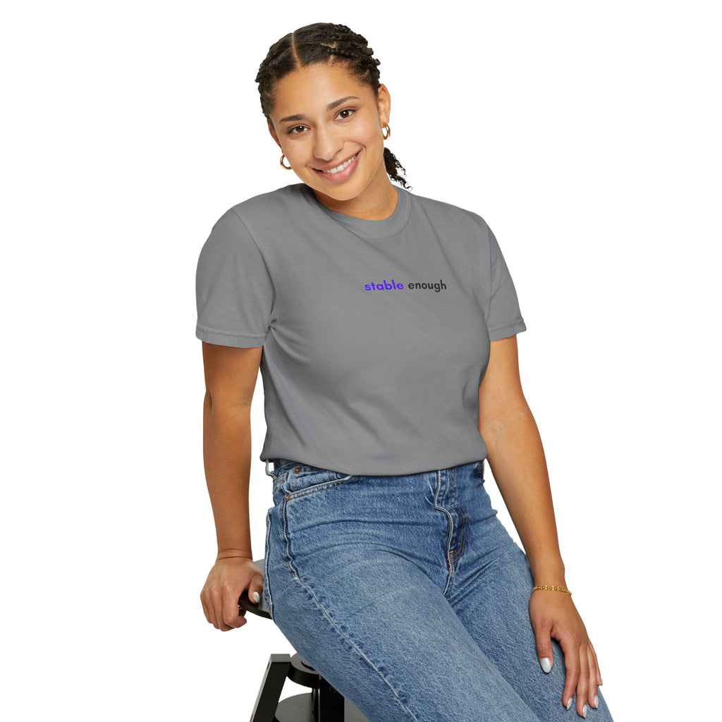 Stable Enough Epilepsy Awareness T-Shirt | Minimal Awareness Tee